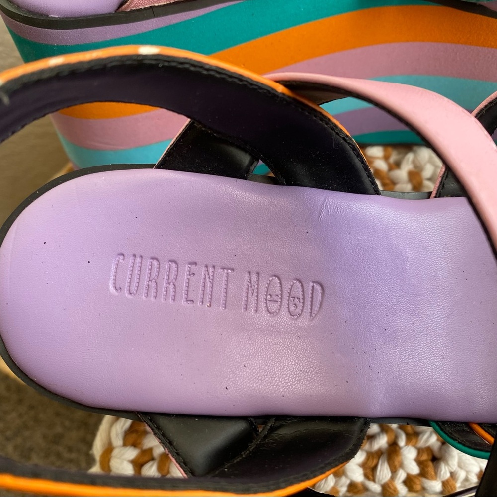 Current Mood Dolls Kill Platform Chunky Wedge San… - image 8